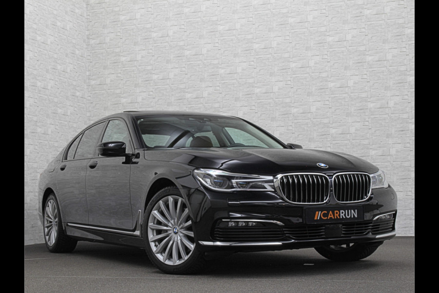 BMW 7 Serie 730d xDrive | Schuifdak | Massage | 360 Camera | Soft-Close | ACC | Laser-LED | Indiv. Leder | Luchtvering | Achterasbesturing | Comfortstoelen | Stoelventilatie | Head-Up | 4-Zone Clima | Keyless-Entry | Driving Assist Pro. | Sfeerverlichting |
