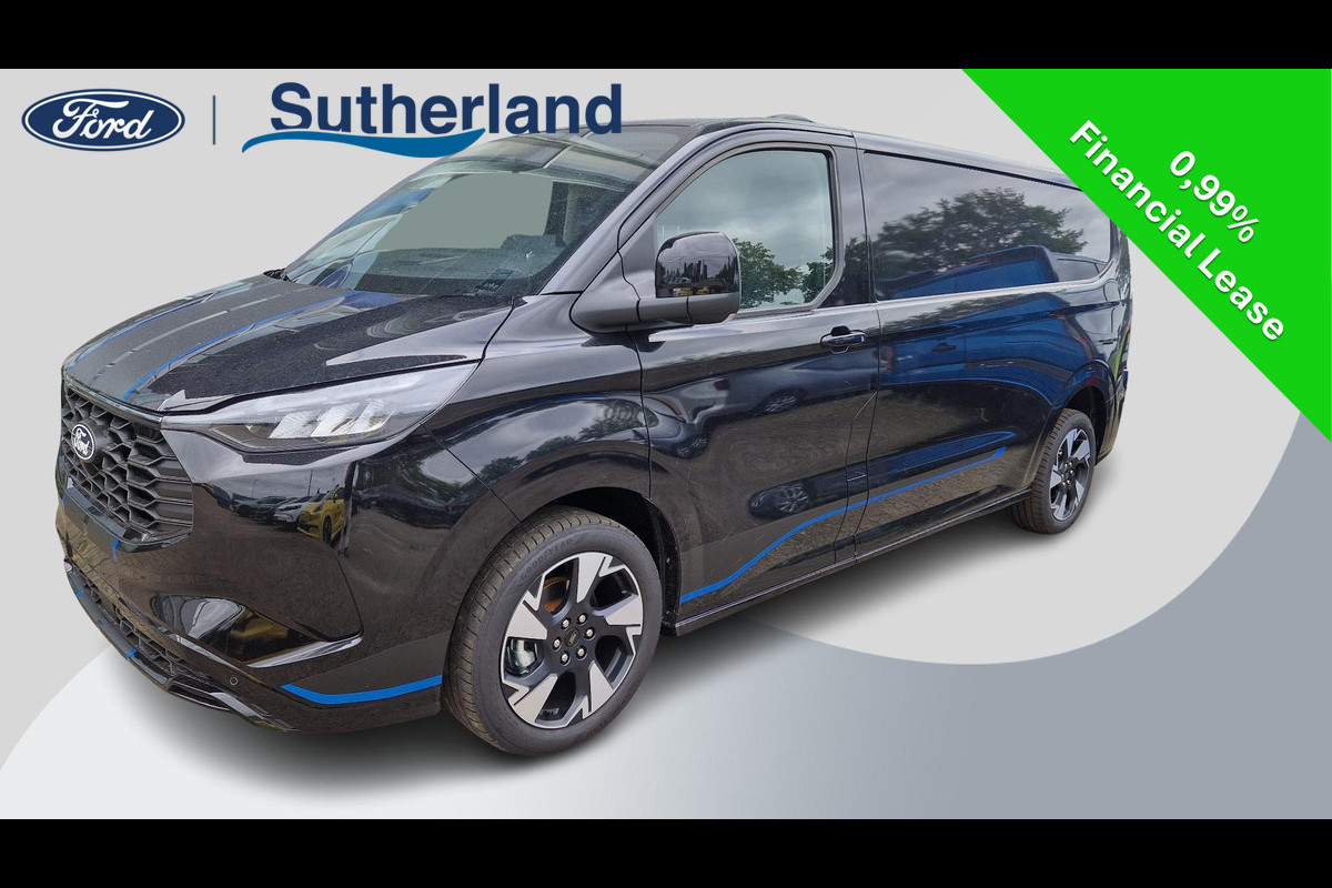 Ford Transit Custom 320 2.5 PHEV L2H1 Sport 233pk | 0,99% Renteactie | Inklapbare trekhaak | 19 inch lichtmetalen Sport velgen (mat zwart) | Verwarmbaar stuurwiel  | Navigatie systeem | B&O speakers