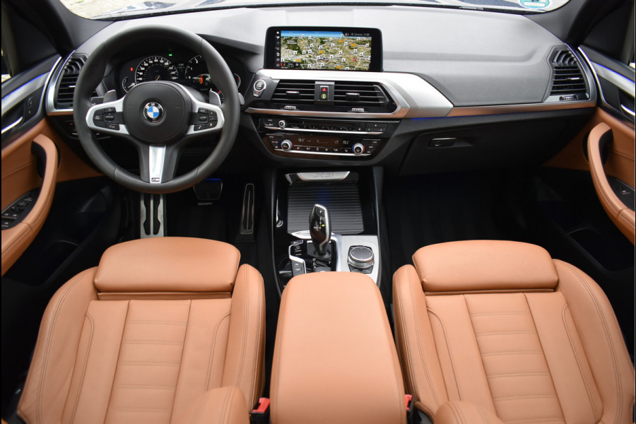BMW X3 xDrive20i M-Pakket 184 Pk Pano Bruin Leder Trekhaak Full Led Camera 21 Inch
