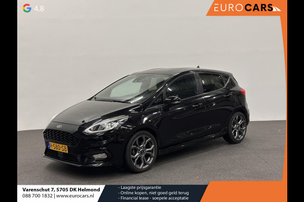 Ford Fiesta 1.0 EcoBoost ST-Line 125PK 6V Navigatie Full LED Carplay Parkeersensoren Cruise Control Stoel+Stuurverwarming Climate Control Privacy Glass 17" DAB+
