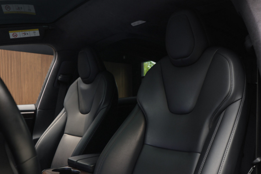 Tesla Model X Dual Motor AWD 7p. 100 kWh Autopilot Leer Navi ACC 360º Stoelverwarming voor & achter Memory Alcantara hemel Climate voor en achter PDC Softclose Afneembare trekhaak 22 inch LM velgen BTW auto