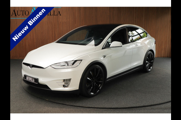 Tesla Model X Dual Motor AWD 7p. 100 kWh Autopilot Leer Navi ACC 360º Stoelverwarming voor & achter Memory Alcantara hemel Climate voor en achter PDC Softclose Afneembare trekhaak 22 inch LM velgen BTW auto