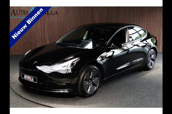 Tesla Model 3 RWD Nieuw! Autopilot ACC Stuurverwarm. PDC Leer Navi Panoramadak 360° Elektr. achterklep Stoelverwarming voor & achter Climate voor & achter LM velgen BTW auto! Nieuw!