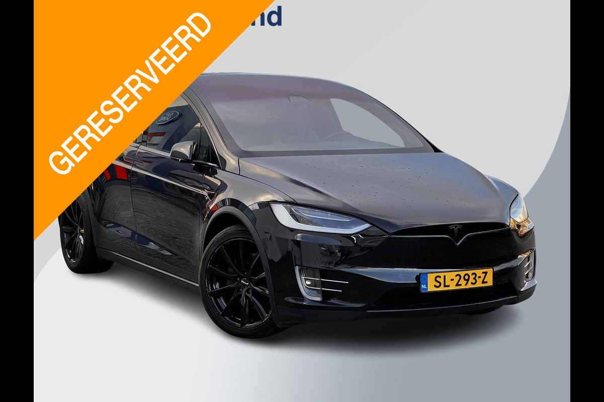 Tesla Model X 75D Base 7p. | Trekhaak | Lederen bekleding |