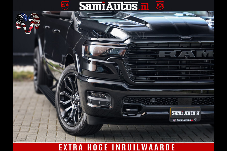 Dodge Ram 1500 Night Premium | Full Option | Eerste Eigenaar | De Meest Luxe Pick-Up in zijn Klasse | Comfortabele Dubbele Cabine met Royale 5 Zitplaatsen | Bom Vol |