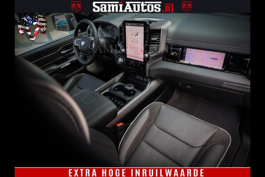 Dodge Ram 1500 Night Premium | Full Option | Eerste Eigenaar | De Meest Luxe Pick-Up in zijn Klasse | Comfortabele Dubbele Cabine met Royale 5 Zitplaatsen | Bom Vol |
