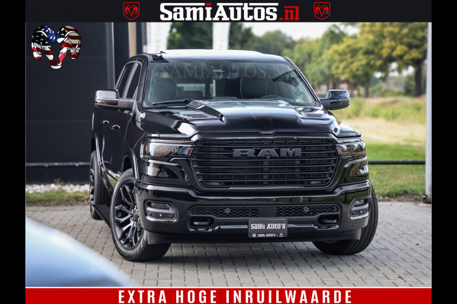 Dodge Ram 1500 Night Premium | Full Option | Eerste Eigenaar | De Meest Luxe Pick-Up in zijn Klasse | Comfortabele Dubbele Cabine met Royale 5 Zitplaatsen | Bom Vol |