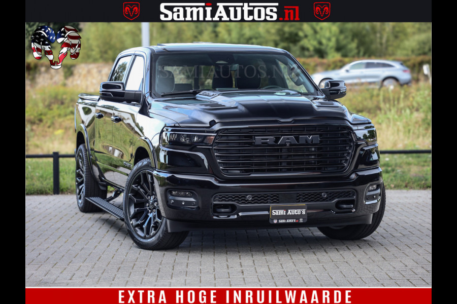 Dodge Ram 1500 Night Premium | Full Option | Eerste Eigenaar | De Meest Luxe Pick-Up in zijn Klasse | Comfortabele Dubbele Cabine met Royale 5 Zitplaatsen | Bom Vol |