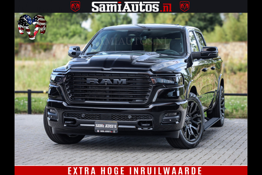 Dodge Ram 1500 Night Premium | Full Option | Eerste Eigenaar | De Meest Luxe Pick-Up in zijn Klasse | Comfortabele Dubbele Cabine met Royale 5 Zitplaatsen | Bom Vol |
