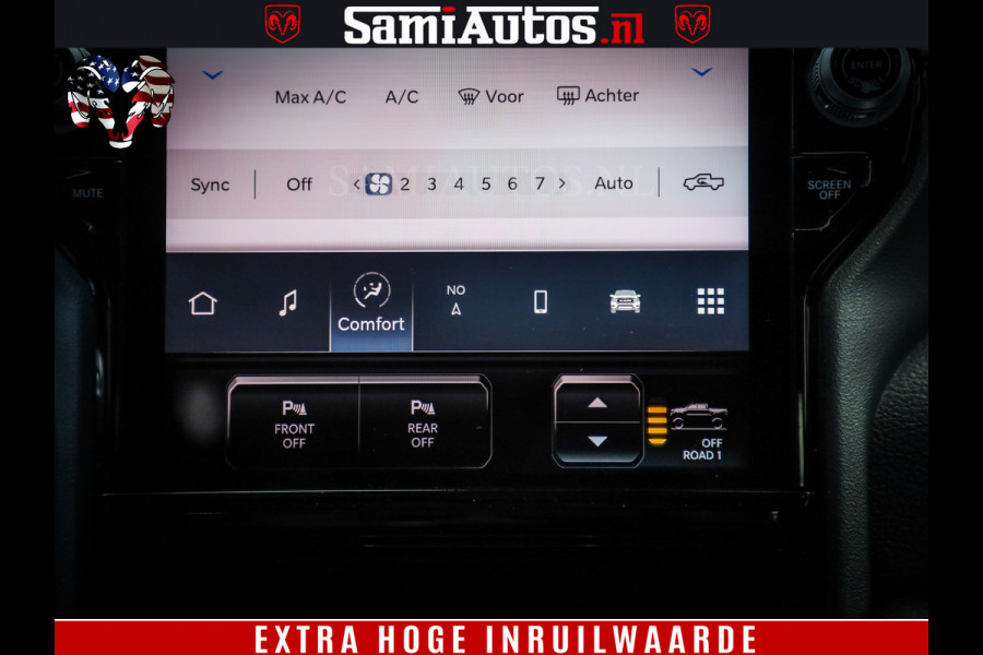 Dodge Ram 1500 Night Premium | Full Option | Eerste Eigenaar | De Meest Luxe Pick-Up in zijn Klasse | Comfortabele Dubbele Cabine met Royale 5 Zitplaatsen | Bom Vol |