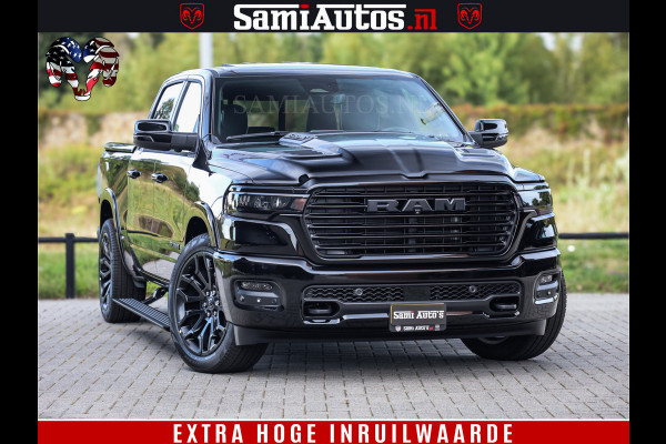 Dodge Ram 1500 Night Premium | Full Option | Eerste Eigenaar | De Meest Luxe Pick-Up in zijn Klasse | Comfortabele Dubbele Cabine met Royale 5 Zitplaatsen | Bom Vol |