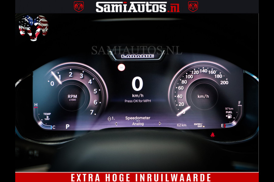 Dodge Ram 1500 Night Premium | Full Option | Eerste Eigenaar | De Meest Luxe Pick-Up in zijn Klasse | Comfortabele Dubbele Cabine met Royale 5 Zitplaatsen | Bom Vol |