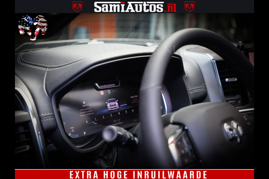 Dodge Ram 1500 Night Premium | Full Option | Eerste Eigenaar | De Meest Luxe Pick-Up in zijn Klasse | Comfortabele Dubbele Cabine met Royale 5 Zitplaatsen | Bom Vol |