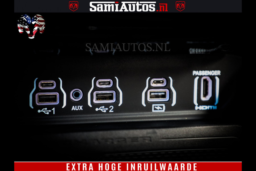 Dodge Ram 1500 Night Premium | Full Option | Eerste Eigenaar | De Meest Luxe Pick-Up in zijn Klasse | Comfortabele Dubbele Cabine met Royale 5 Zitplaatsen | Bom Vol |