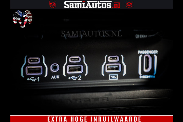 Dodge Ram 1500 Night Premium | Full Option | Eerste Eigenaar | De Meest Luxe Pick-Up in zijn Klasse | Comfortabele Dubbele Cabine met Royale 5 Zitplaatsen | Bom Vol |