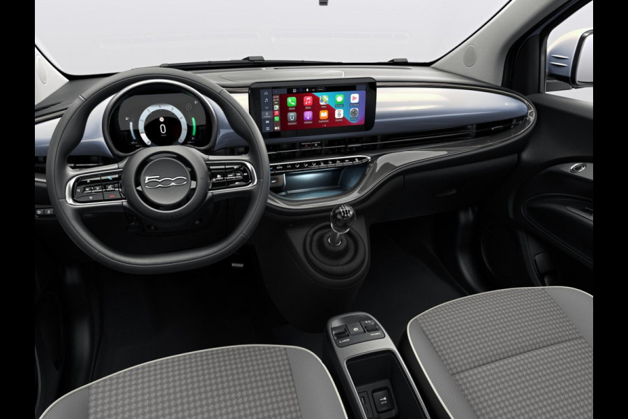 Fiat 500 Hybrid Torino Launch Edition | Private Lease € 387,- | New | Clima | Carplay | PDC | Priv Glass | Celestial Blue