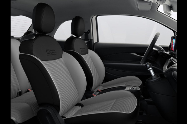 Fiat 500 Hybrid Torino Launch Edition | Private Lease € 387,- | New | Clima | Carplay | PDC | Priv Glass | Ice White