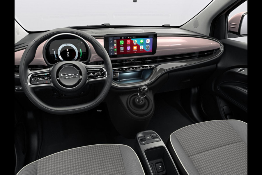 Fiat 500 Hybrid Torino Launch Edition | Private Lease € 387,- | New | Clima | Carplay | PDC | Priv Glass | Rose Gold