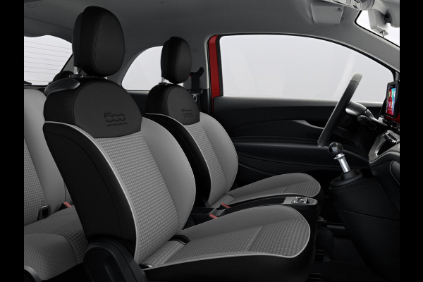 Fiat 500 Hybrid Torino Launch Edition | Private Lease € 379,- | New | Clima | Carplay | PDC | Priv Glass | Rosso Passione