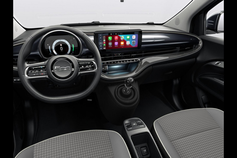 Fiat 500 Hybrid Torino Launch Edition | Private Lease € 387,- | New | Clima | Carplay | PDC | Priv Glass | Onyx Black