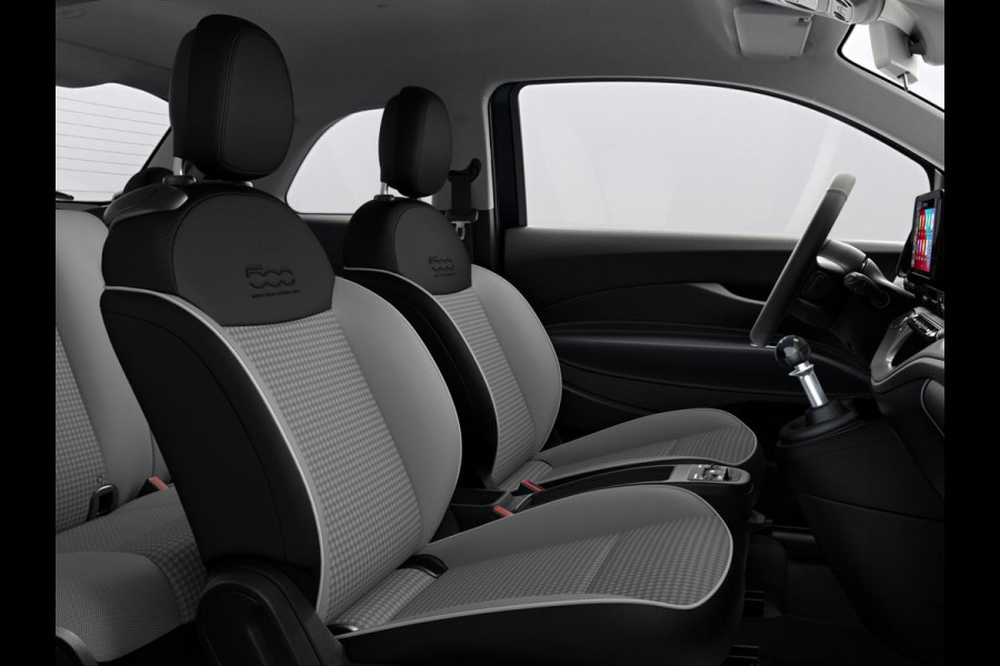 Fiat 500 Hybrid Torino Launch Edition | Private Lease € 387,- | New | Clima | Carplay | PDC | Priv Glass | Onyx Black