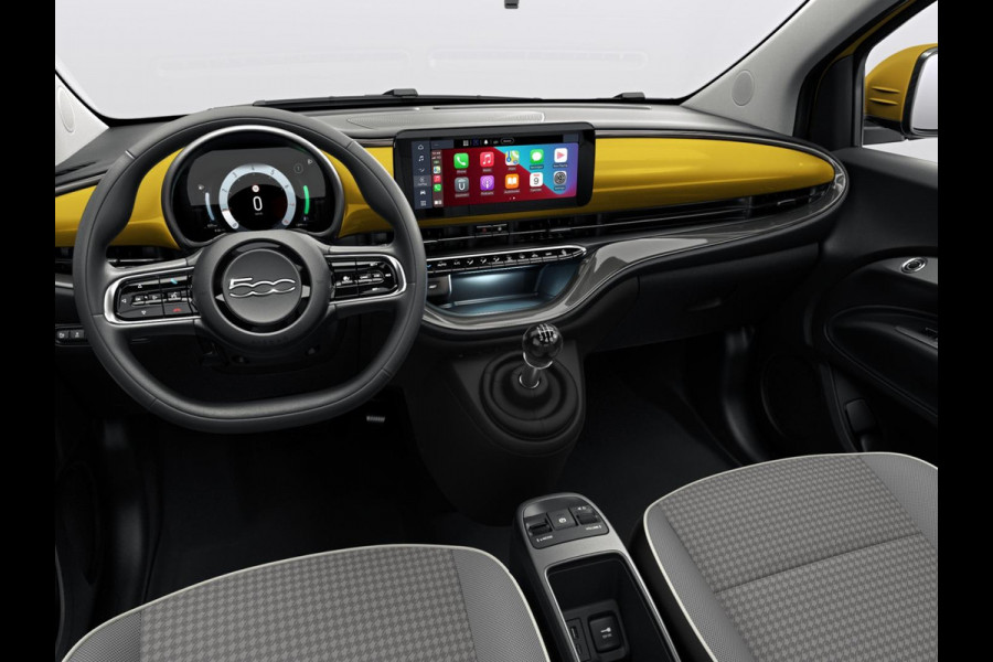 Fiat 500 Hybrid Torino Launch Edition | Private Lease € 387,- | New | Clima | Carplay | PDC | Priv Glass | Sun of Italy