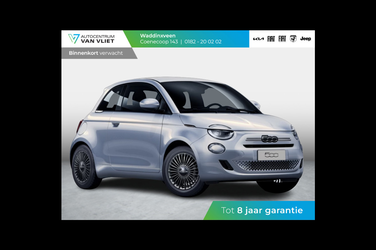 Fiat 500 1.0 Hybrid Torino | Private Lease € 407,- | New | Clima | Carplay | PDC | Priv Glass | Celestial Blue