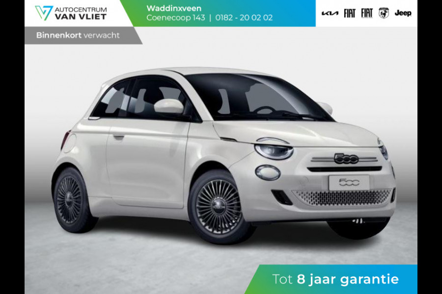 Fiat 500 Hybrid Torino Launch Edition | Private Lease € 387,- | New | Clima | Carplay | PDC | Priv Glass | Ice White