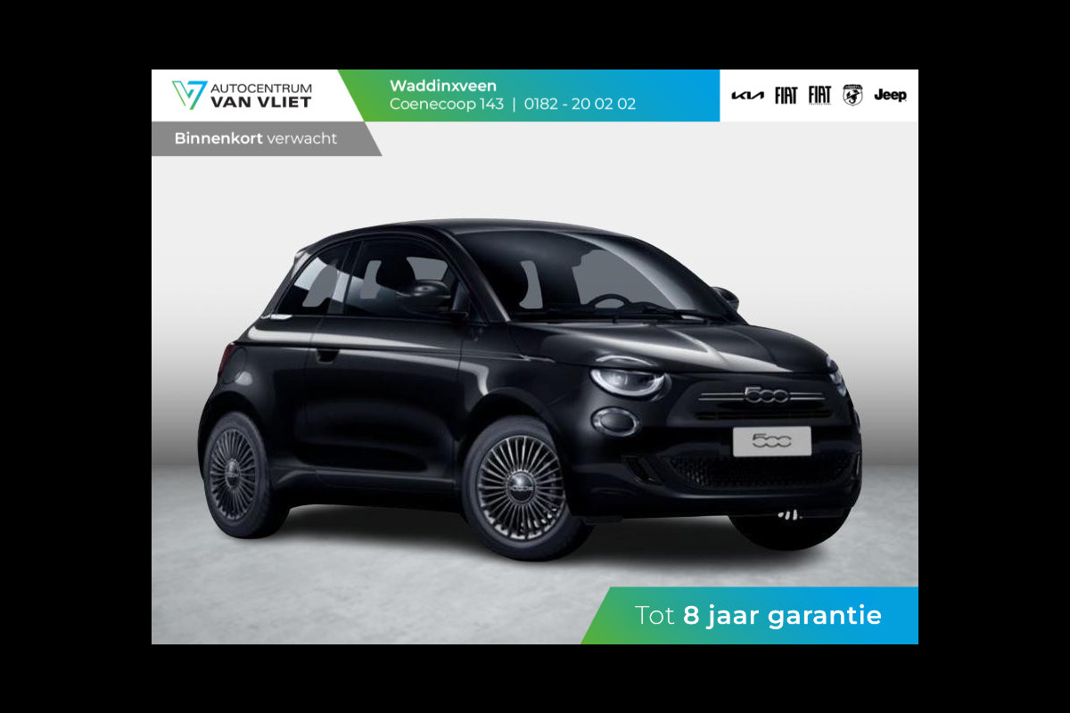 Fiat 500 1.0 Hybrid Torino | Private Lease € 407,- | New | Clima | Carplay | PDC | Priv Glass | Onyx Black