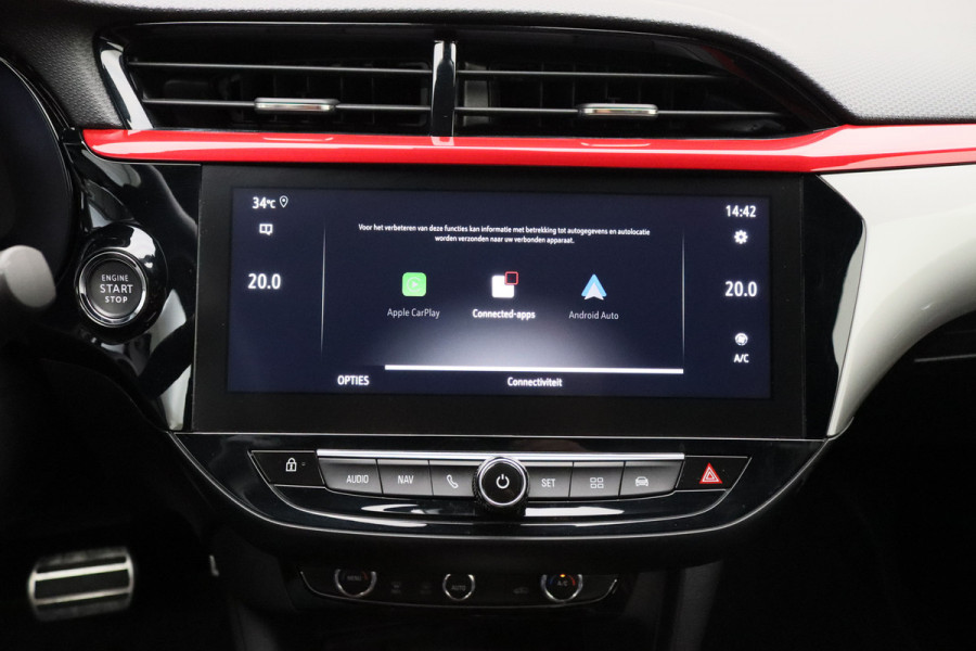 Opel Corsa 1.2 GS Line Automaat LED, Climate, Cruise, Apple Carplay, Navigatie, Keyless, 17''