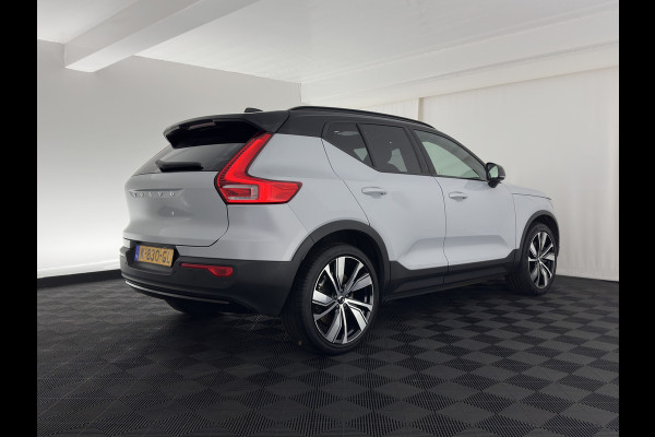 Volvo XC40 Recharge P8 AWD R-Design [ 3-Fase ] {SOH-89%} (INCL-BTW) *PANO | LEATHER-MICROFIBRE | DIGI-COCKPIT | FULL-LED | NAVI-FULLMAP | ECC | CARPLAY | PDC | KEYLESS | HEATED-SPORTSEATS | BLIS | PRIVACY-GLASS | 20"ALU*