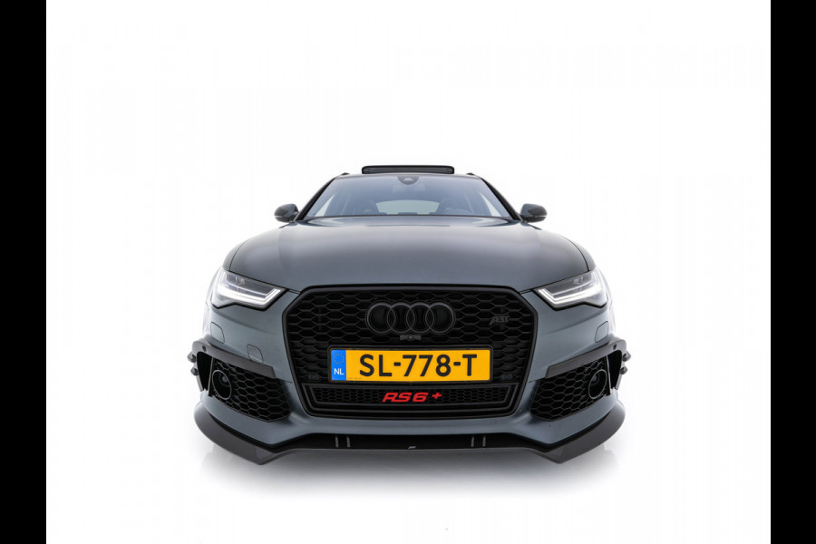 Audi RS6 4.0 TFSI RS6+ ABT 1/50 Aut. *1-OWNER | CERAMIC-BRAKES | PANO | HEAD-UP | RS-SEATS | LUXURY-LEATHER | MATRIX-LED | ADAPTIVE-CRUISE | BLIND-SPOT | BOSE-SOUND | MEMORY-PACK | TOP-VIEW | KEYLESS | NAVI-FULLMAP | DAB+ |
