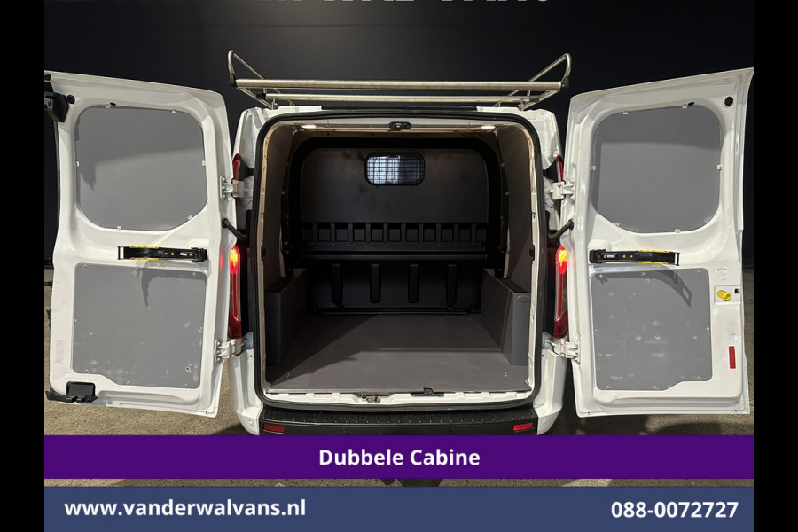 Ford Transit Custom 2.0 TDCI L1H1 Dubbele Cabine Euro6 Airco | Navigatie | 5-Zits | Imperiaal | Apple Carplay | LED Android Auto, 2500kg Trekhaak, Cruisecontrol, Parkeersensoren, Stoelverwarming