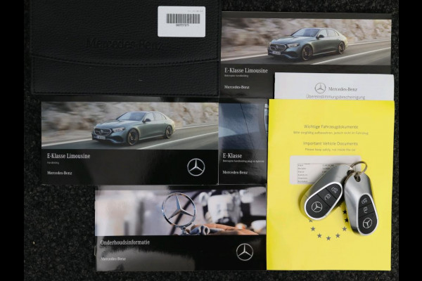 Mercedes-Benz E-Klasse 300 e Sport Edition Trekhaak | Panorama Schuif-Kanteldak | 360° camera | AMG Line | MBUX Superscreen | Premium pakket. Inclusief 24 maanden MB Certified garantie voor Europa.