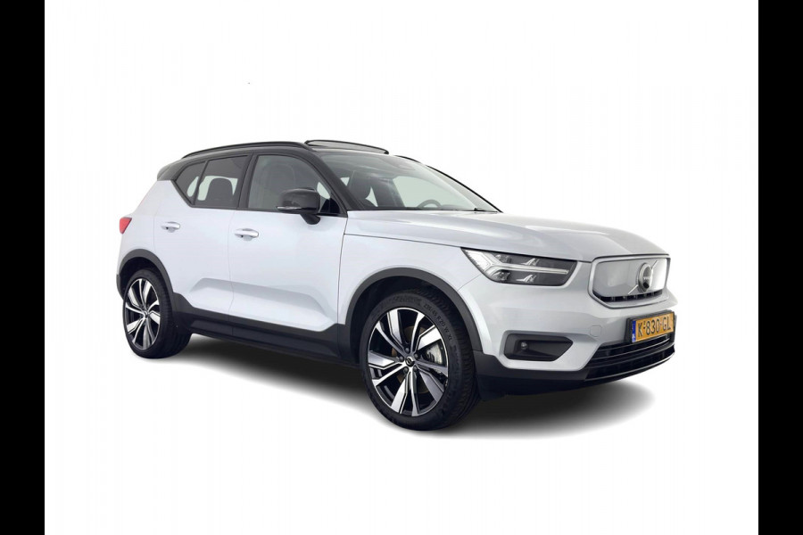 Volvo XC40 Recharge P8 AWD R-Design [ 3-Fase ] {SOH-89%} (INCL-BTW) *PANO | LEATHER-MICROFIBRE | DIGI-COCKPIT | FULL-LED | NAVI-FULLMAP | ECC | CARPLAY | PDC | KEYLESS | HEATED-SPORTSEATS | BLIS | PRIVACY-GLASS | 20"ALU*
