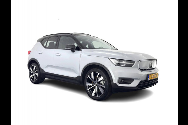 Volvo XC40 Recharge P8 AWD R-Design [ 3-Fase ] {SOH-89%} (INCL-BTW) *PANO | LEATHER-MICROFIBRE | DIGI-COCKPIT | FULL-LED | NAVI-FULLMAP | ECC | CARPLAY | PDC | KEYLESS | HEATED-SPORTSEATS | BLIS | PRIVACY-GLASS | 20"ALU*