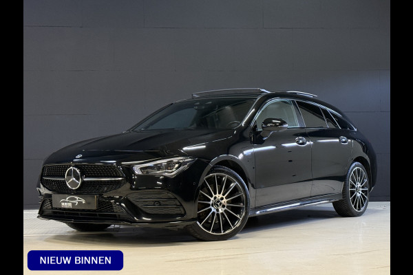 Mercedes-Benz CLA-Klasse Shooting Brake 250 e AMG | Pano | Sfeerverlichting | Burmester | 360 Camera | Adaptive cruise | Elektr. stoelen + memory | Stoelverwarming | Full LED