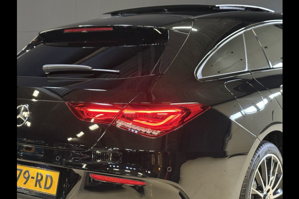 Mercedes-Benz CLA-Klasse Shooting Brake 250 e AMG | Pano | Sfeerverlichting | Burmester | 360 Camera | Adaptive cruise | Elektr. stoelen + memory | Stoelverwarming | Full LED