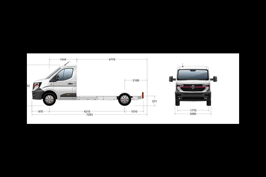 Renault Master Platform Cabine L3H1 E-Tech