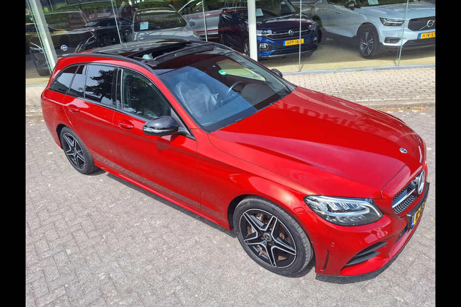 Mercedes-Benz C-Klasse Estate 180 AMG Virtual | Pano | 360 cam | Sfeer | Leder alcantara | Trekhaak 1800kg | occasion