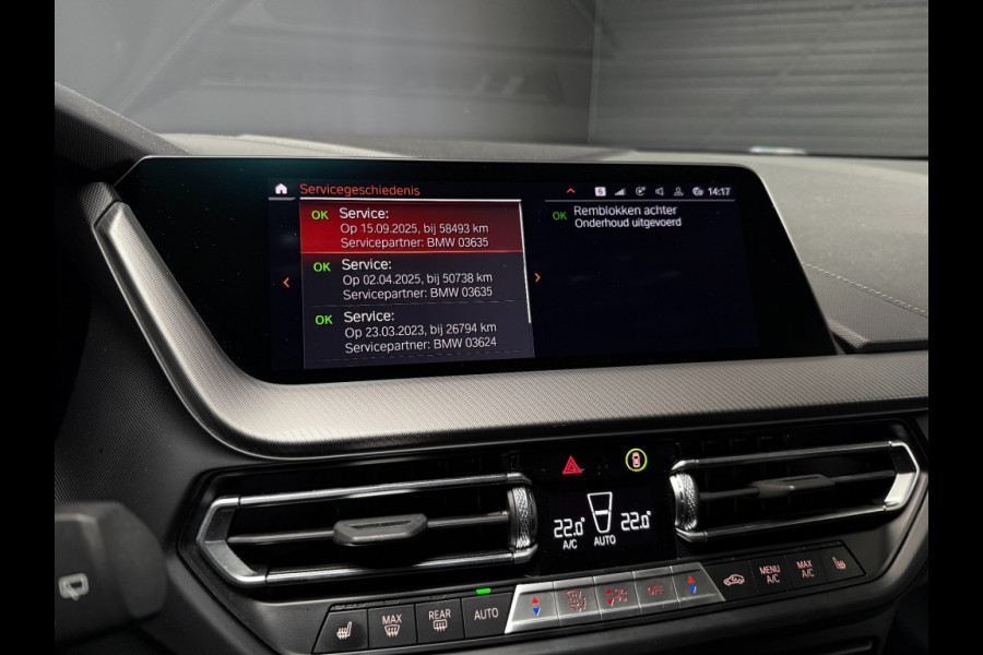 BMW 1-serie 118i M-Sport vol Leer Bovag garantie Apple carplay Misano bleu