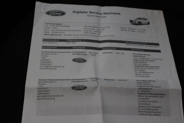 Ford Kuga 2.5 PHEV ST-Line X 225pk > Winterpakket/Trekhaak/all season/Frozen White/Plug-in hybride