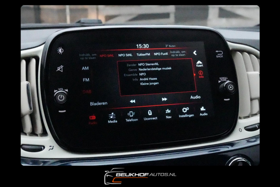 Fiat 500 1.2 Lounge Carplay Dab+ Radio Airco Navi Elek Ramen