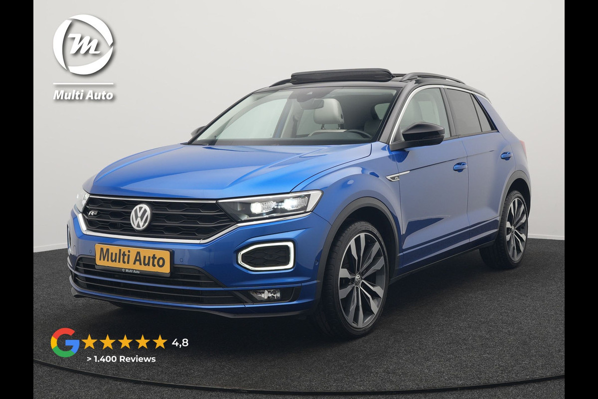 Volkswagen T-Roc 1.5 TSI DSG R-Line 150pk Dealer O.H. | Panodak | Trekhaak Afn. | Camera | Lederen Sportstoelen Verwarmd | Beats Audio | 19"L.M | Virtual | Navigatie | Blis |