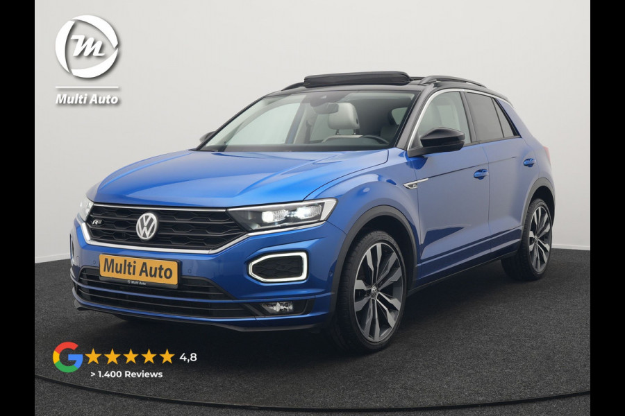 Volkswagen T-Roc 1.5 TSI DSG R-Line 150pk Dealer O.H. | Panodak | Trekhaak Afn. | Camera | Lederen Sportstoelen Verwarmd | Beats Audio | 19"L.M | Virtual | Navigatie | Blis |