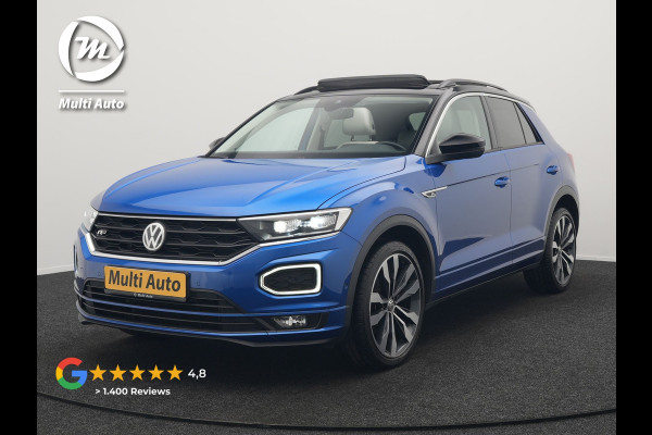 Volkswagen T-Roc 1.5 TSI DSG R-Line 150pk Dealer O.H. | Panodak | Trekhaak Afn. | Camera | Lederen Sportstoelen Verwarmd | Beats Audio | 19"L.M | Virtual | Navigatie | Blis |