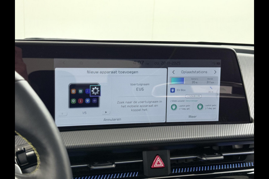 Kia Ev6 GT AWD 77.4 kWh SOH 99% | 585PK!| PANO | KIA GARANTIE T/M 2029 | STOEL/STUUR VERW. | 360 CAMERA| ELEK. ACHTERKLEP| HEAD-UP| MERIDIAN AUDIO|