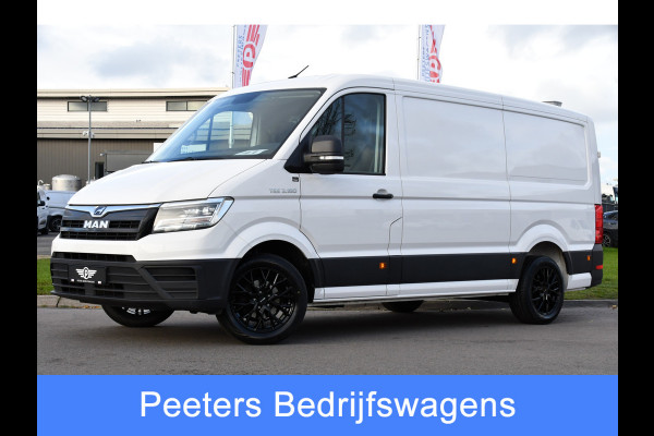 MAN TGE 35 2.0 L3H2 PB Edition Cruise, Camera, Carplay, LED, 180pk, Automaat, Multimedia, Trekhaak, Uniek!