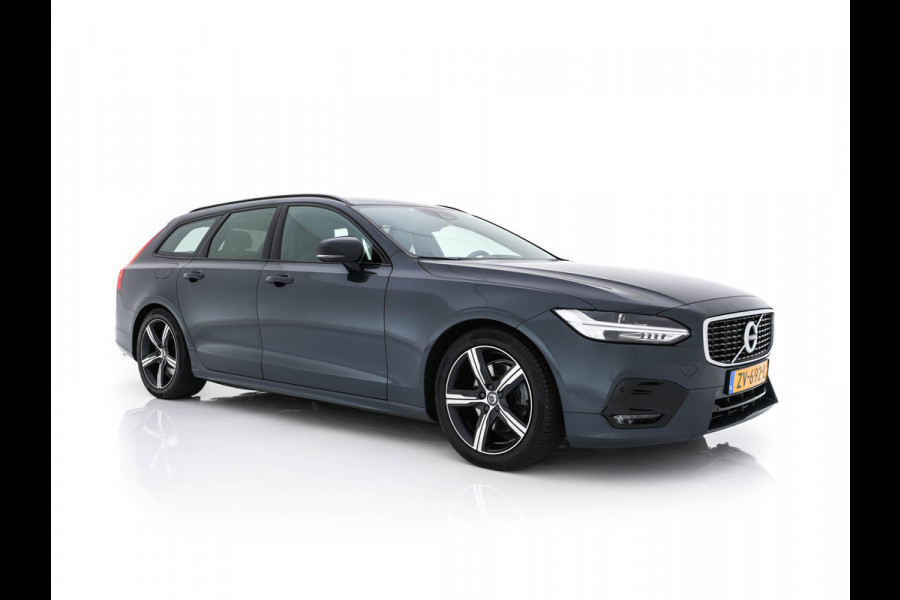 Volvo V90 2.0 D4 R-Design (INCL-BTW) *LEATHER-MICROFIBRE | DIGI-COCKPIT | FULL-LED | HARMAN/KARDON | HEATED-SPORTSEATS | LANE-ASSIST | NAVI-FULLMAP | CAMERA | DAB+ | PRIVACY-GLASS | ECC | PDC | TOWBAR | 19''ALU*