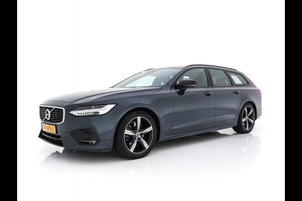 Volvo V90 2.0 D4 R-Design (INCL-BTW) *LEATHER-MICROFIBRE | DIGI-COCKPIT | FULL-LED | HARMAN/KARDON | HEATED-SPORTSEATS | LANE-ASSIST | NAVI-FULLMAP | CAMERA | DAB+ | PRIVACY-GLASS | ECC | PDC | TOWBAR | 19''ALU*
